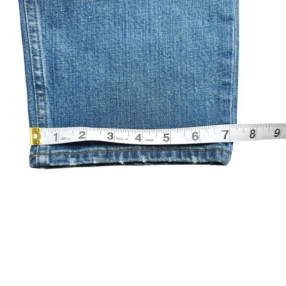 A&F | Women | The Ankle Straight Ultra High Rise Curve Love Denim Jeans | Sz 31 - Picture 7 of 16